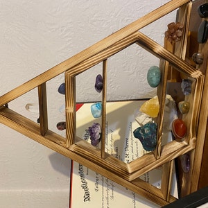 Lighted Triangle Display Shelf - Etsy