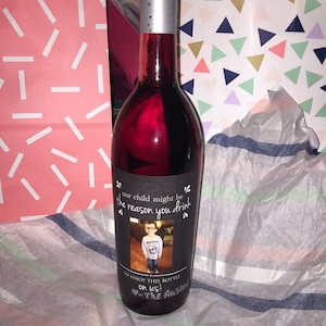 Our Child Might Be the Reason You Drink Wine Bottle Labels - Etsy