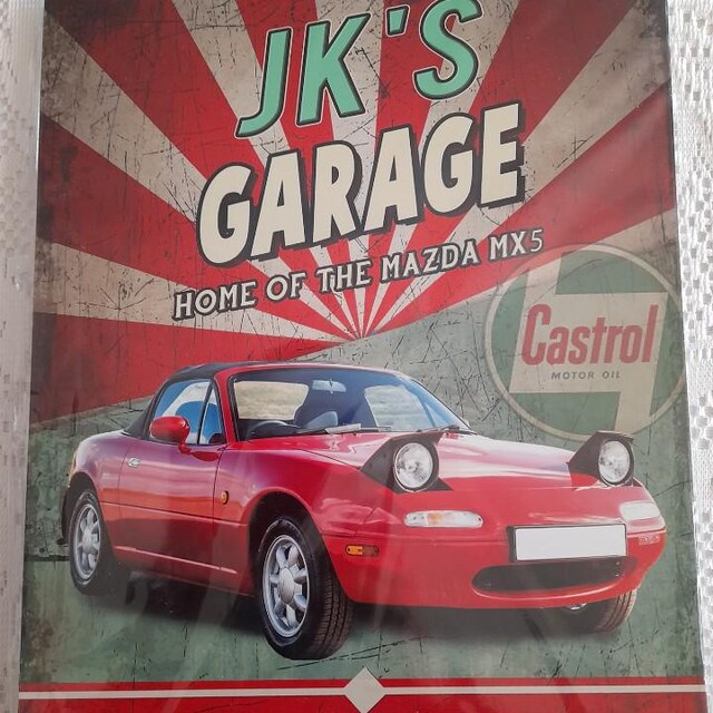 Nieuwe Waarschuwing Plaque Muur Decor Mazda MX-5 Miata RF