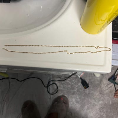 10K Real Authentic Yellow Gold 5mm 22" Hollow Rope Chain Pendant Necklace