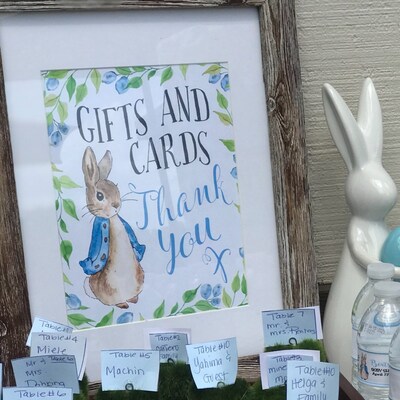Baby Shower Sign, Printable, Gifts and Cards Sign, Cards and Gifts Sign ...