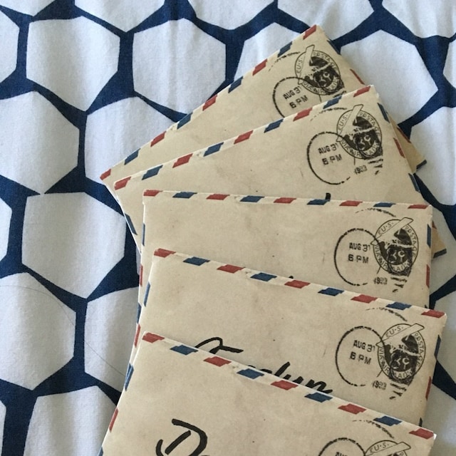 DIGITAL Vintage Air Mail Envelopes Printable Envelopes Digital Download  VBM1323 