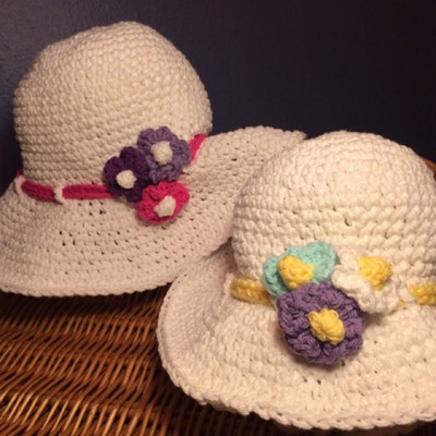 Crochet Hat PATTERN Spring Garden Crochet Pattern for Sun - Etsy