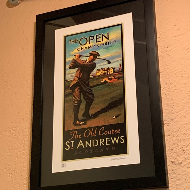 St. Andrews Old Course Golf Art Print: British Open Poster - Etsy