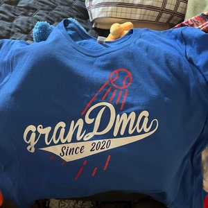 GRANDPARENT Dodgers Baseball Shirt Abuelo Grandpa Since 
