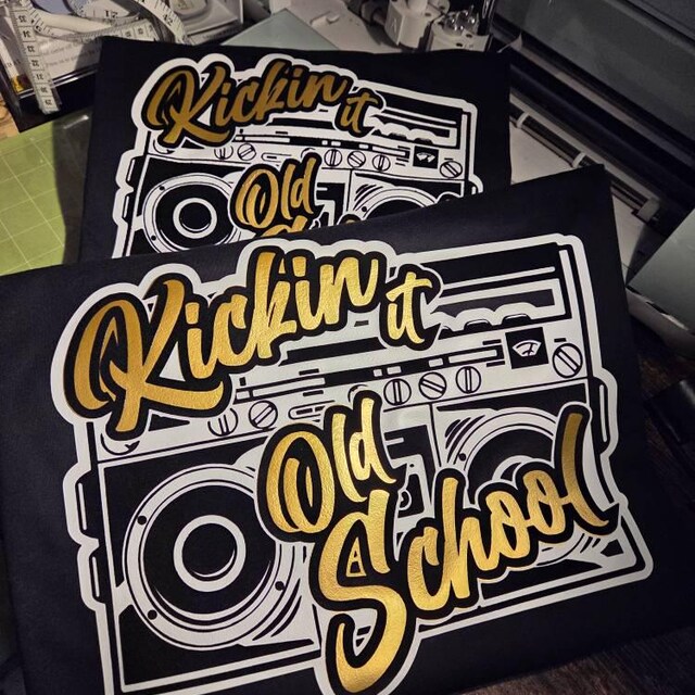 Kickin It Old School SVG, Boombox Png, Old School Vector