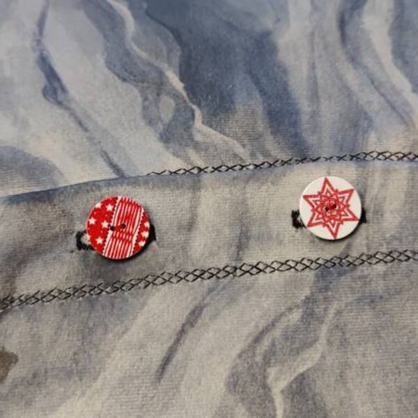 SNOWFLAKE BUTTONS X 10, Wooden Snowflake Buttons, Christmas Buttons ...