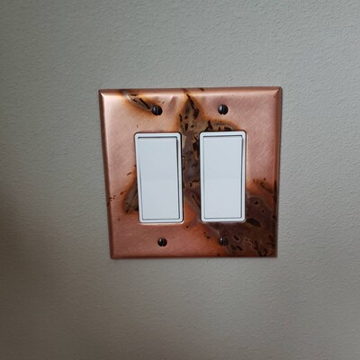Single Rocker/gfi Copper Switch Plate in Bamboo - Etsy