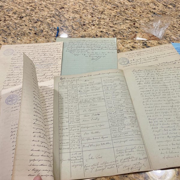 Collection of Antique 18th Century Aristocratic Letters to the Marquis ...
