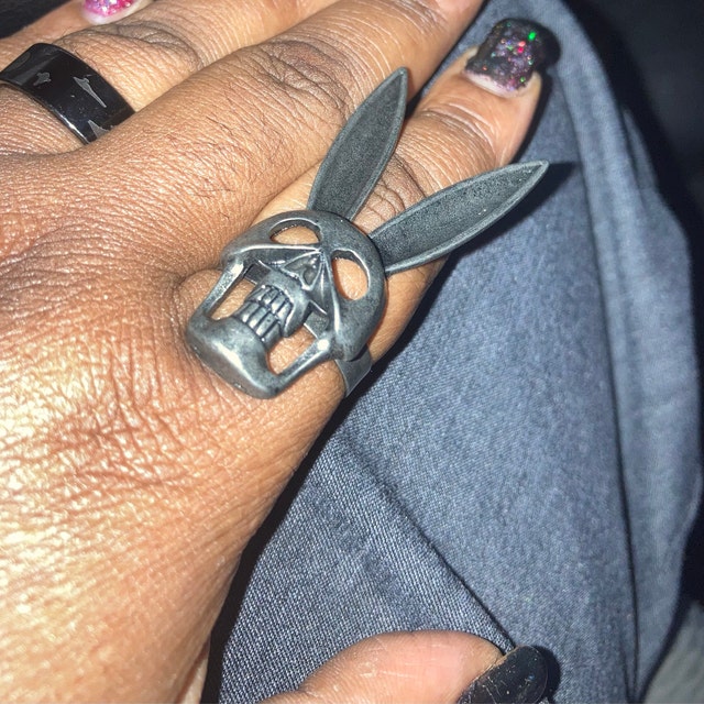 Heart of bone bunny ring new arrivals