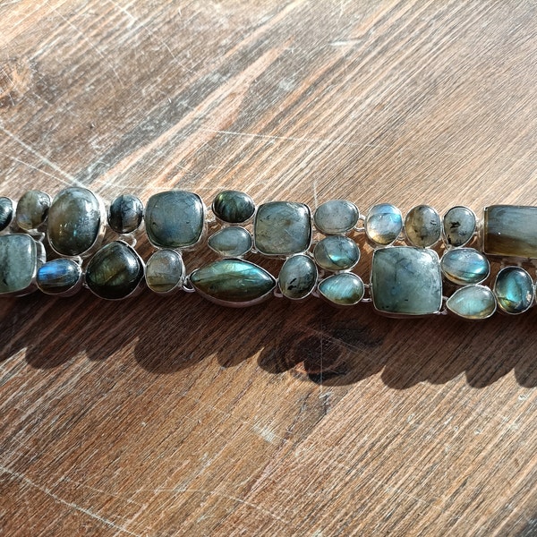 Perline Di Pietra Naturale Rotonde Flash Labradorites Perline - Foto 2