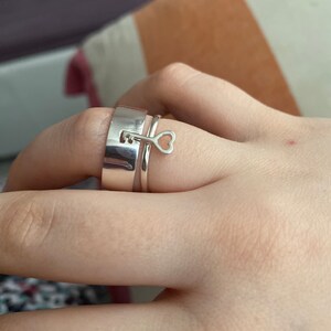 Lock Couple Promise Ring Matching Rings 