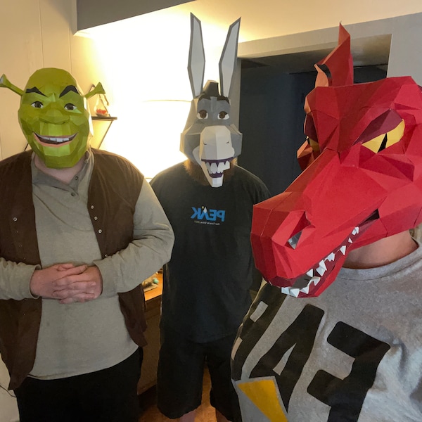 DONKEY SHREK MASK Diy - Etsy