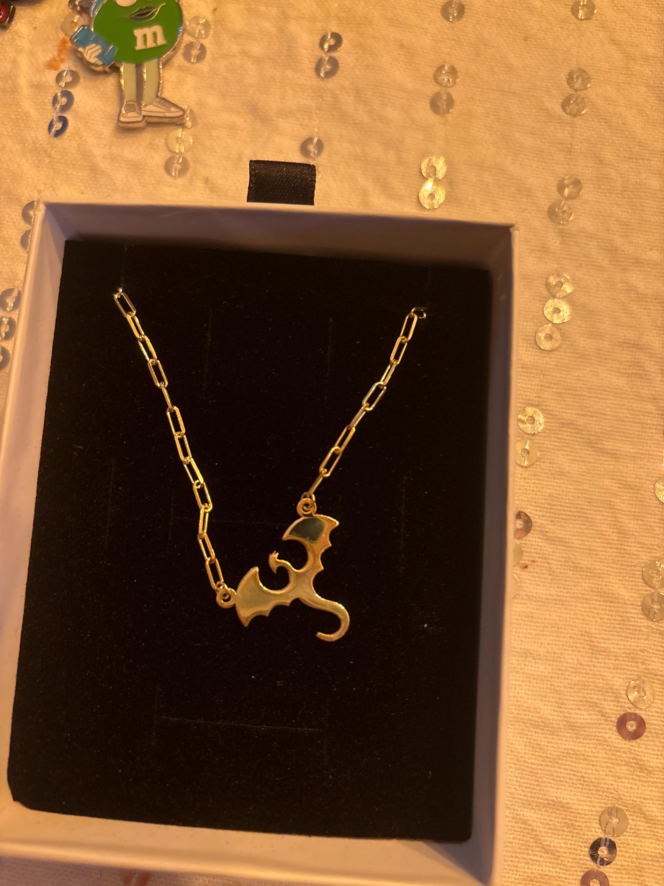 925 Silver Dragon Necklace, Fantasy Dragon Jewelry, Gold Dragon Pendant, Goth Necklace, Medieval Jewelry, Everyday Necklace