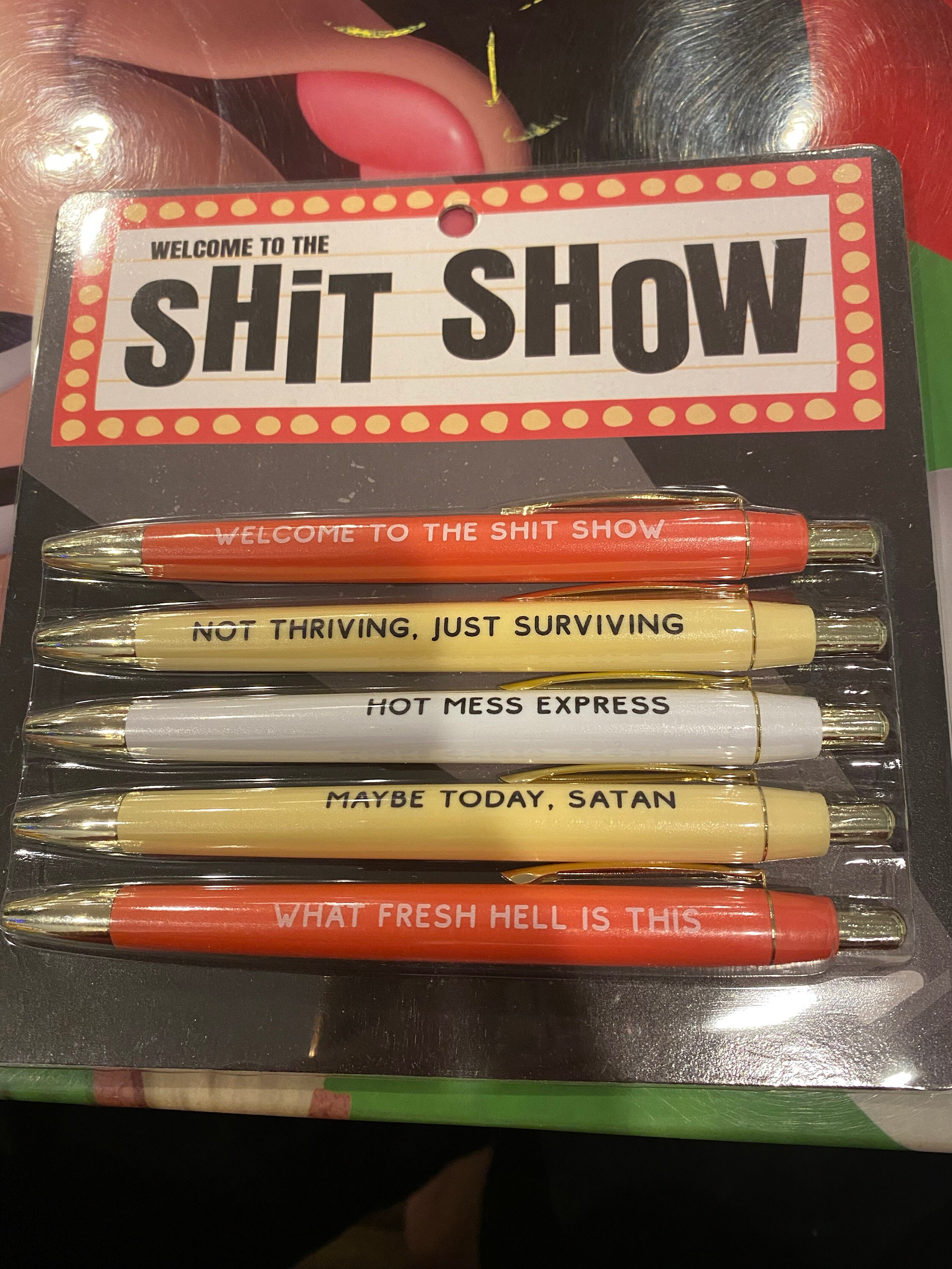 Welcome To The Shit Show Pen Set (funny)