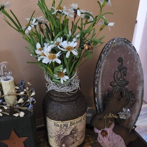 Set of 6 Primitive Farmhouse Grubby Pantry Jars Country Home - Etsy