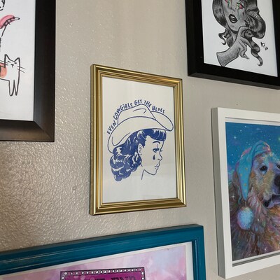 Even Cowgirls Get the Blues, Giclée Fine Art Print, Western Cowgirl ...