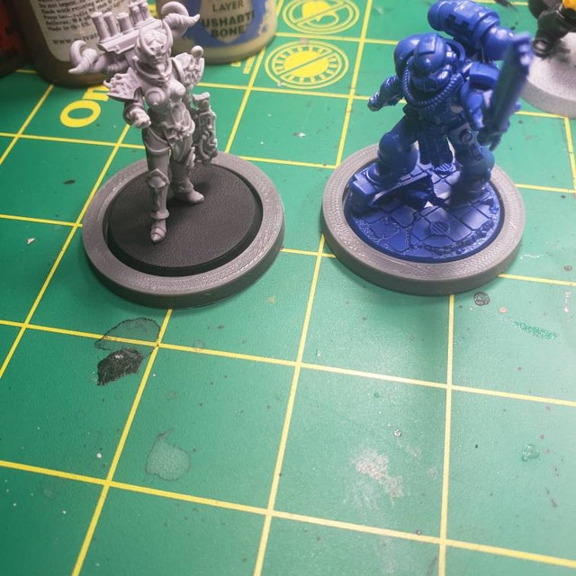 Basi Mdf Per Warhammer Age Of Sigmar 40k 6 Basi Ovali MDF Per Miniature Warhammer - Dimensioni 92x120mm, Per AoS E 40K (Venditore USA) Basi Ovali - Foto 3