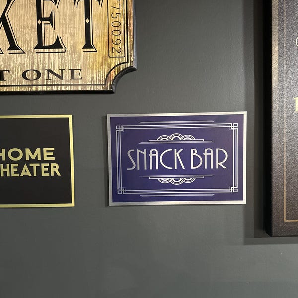 Dolby Atmos Home Movie Theater Sign