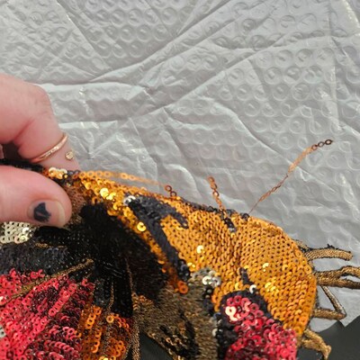 Toppa Testa Di Leopardo Paillettes: Applique Ricamata Da Cucire Per Personalizzare Abiti