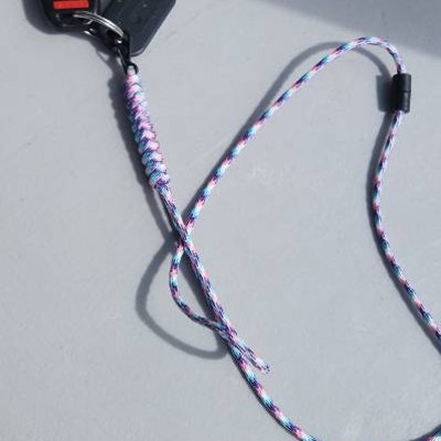 Paracord ID Lanyard With Safety Breakaway Clasp, Key Lanyard With Black ...