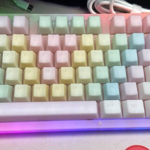 Jelly POM Keycaps Rainbow Keycaps Keyboard Keycap Pom Keycap