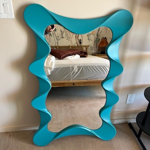 Bronze Organic Wall Mirror – Warm Sculptural Accent for Entryway, Bedroom or Living Room, Modern Handmade Statement Mirror