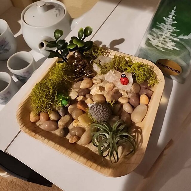 Mini Zen Garden Kit: Zen Garden, Desk Accessory, Adult Craft Kit