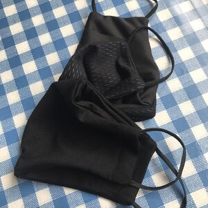 Face Mask with Filter Pocket & Nose Wire, Fast UK Delivery, Washable, Triple Layer, Handmade, Snug Fit photo