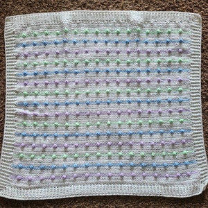 Crochet Bobble Lines Baby Blanket Pattern - Etsy