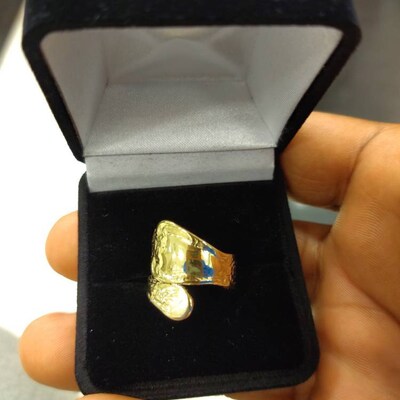 Gold Spoon Ring, Solid Gold Spoon Ring, Spoon Rings, Gold Spoon Ring ...