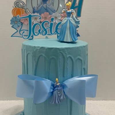 Cinderella Princess Inspired Cake Topper Cinderella Birthday Party ...