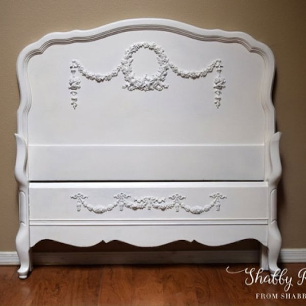 Home Improvement New Shabby N Chic Floral Medallions 2 Pcs Furniture Appliques A