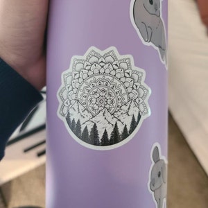 Mini Sticker Holographic Nature Sticker Pop-socket Sticker - Etsy