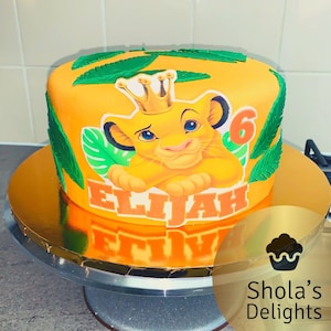Printable Lion King Cake Topper Cake Topper for Kids Safari - Etsy