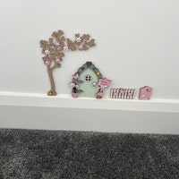 Sage Green & Pink Fairy Door, Available Individually or as a Set - Etsy UK