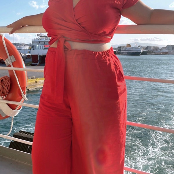 Kimono Belted Wrap Top main image 0