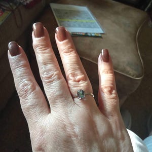 Lesbian Cluster Band, cluster lesbian ring, genuine 4 stone gemstone ring with teardrops and ovals, unique LGBTQ+ band, pride accessories