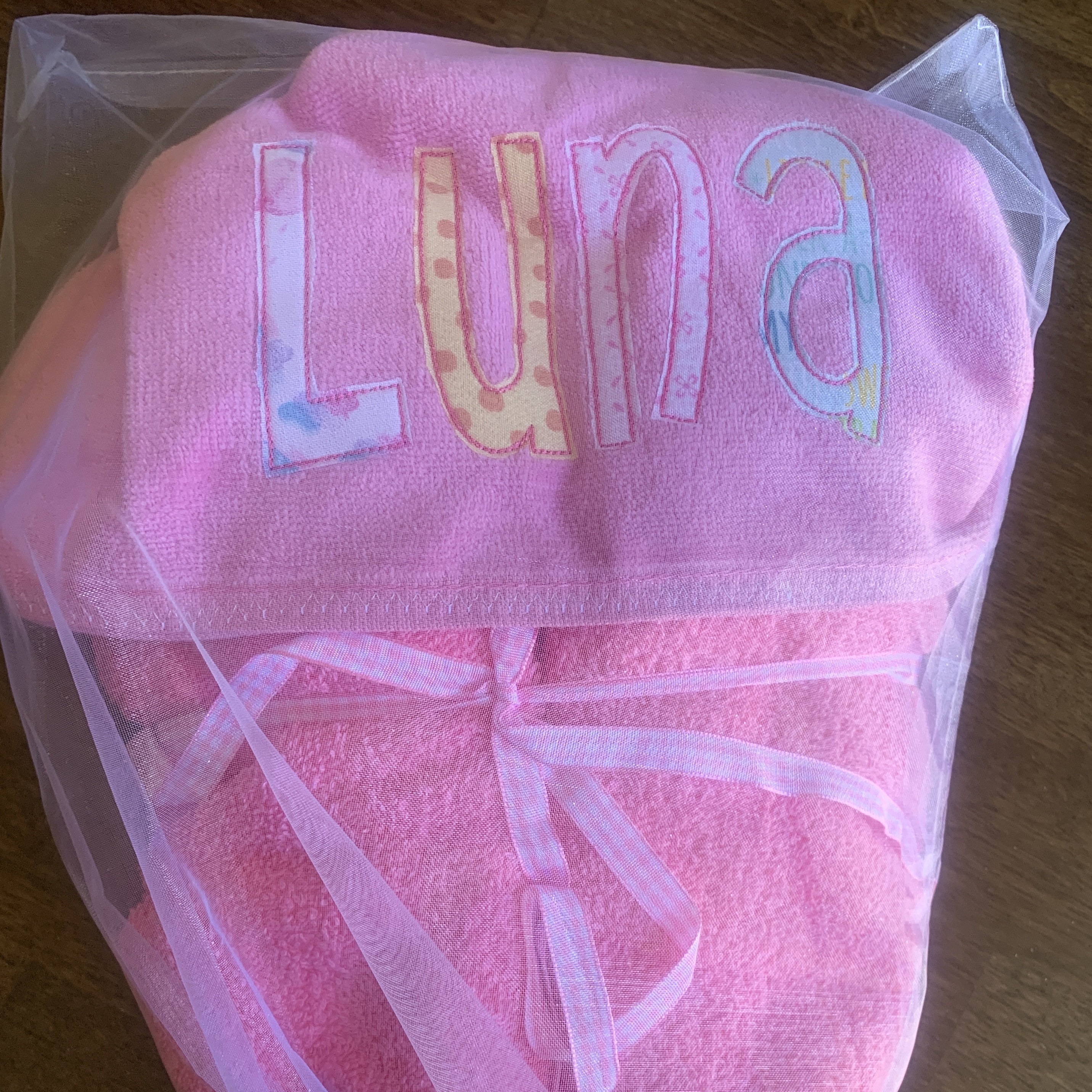 🎀Free Personalization🎀Personalized Hooded Towel for Baby, Baby Beach Towel, Baby Bath Towel, Custom Towel, Gift for New Baby, Gift for Boy or Girl