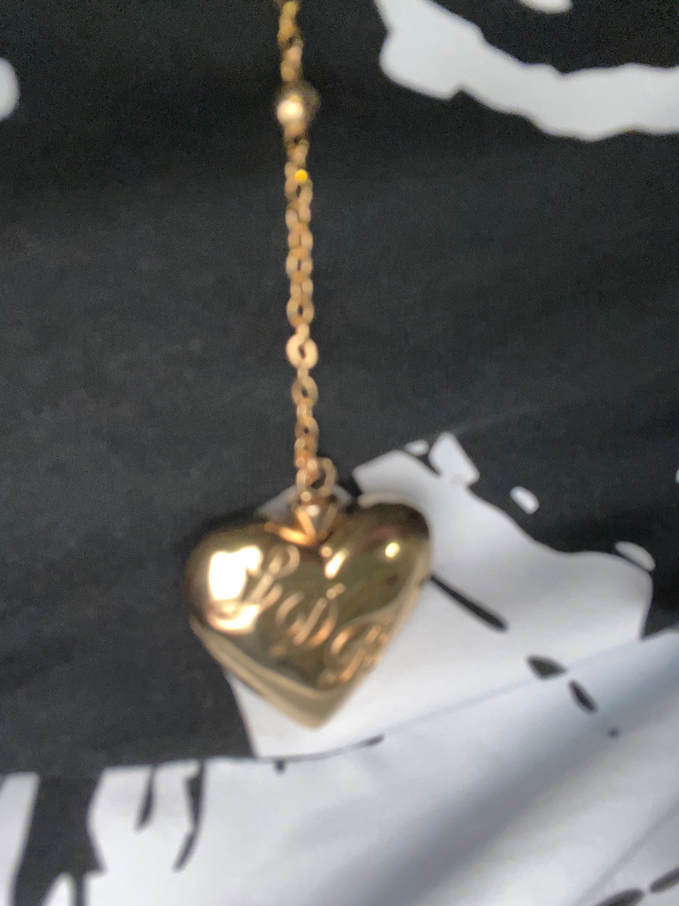Rosary Emerald Heart Necklace