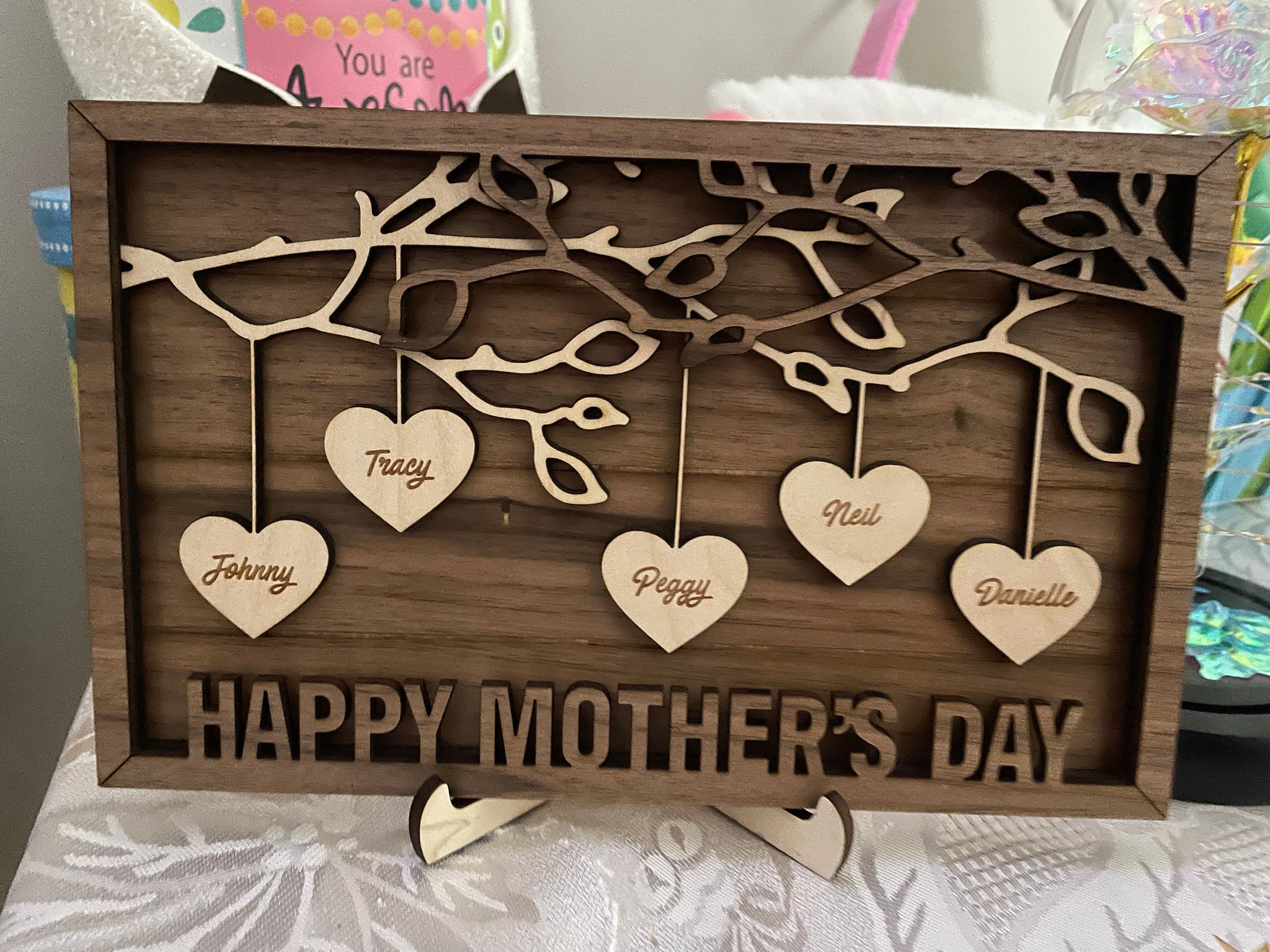 Custom Mother&#39;s Day Gift Personalized Gift from Kids Mother&#39;s Day Present from Children Mothers Day Gift for Grandma Grandchildren Names