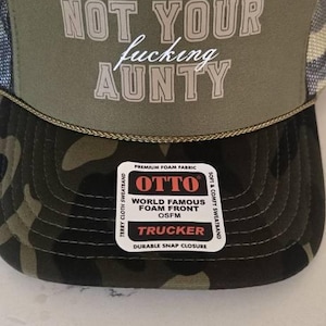 Blank Otto Trucker Hats / Wholesale Trucker Hats High Profile / Foam Front Cap / Adjustable / SnapBack / 5 Panel Mesh Back / Uni Sex / Adult