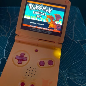 Pikachu cheekachu Custom Gameboy Advance SP Bundle W/ IPS V2 Screen ...