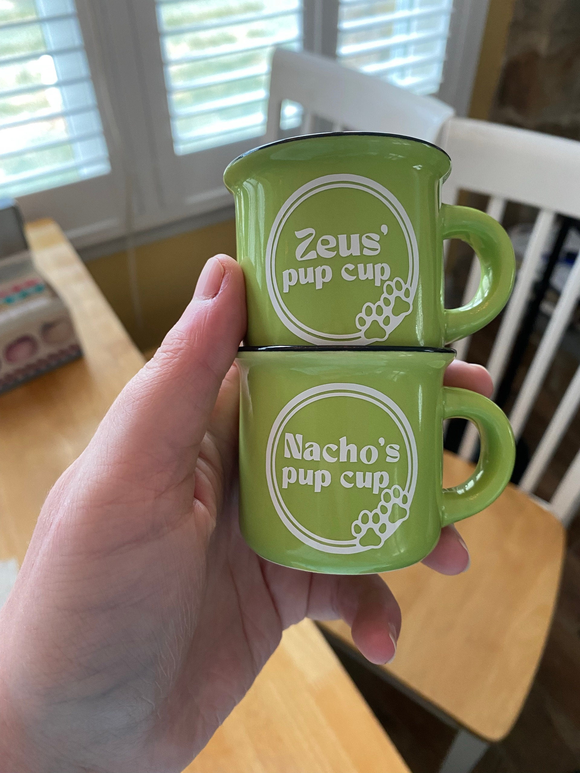 ❤️Buy 2 FREE SHIPPING❤️ Reusable Pup Cup | Custom Puppuccino Mug | Dog Mom Gift | 2oz Personalized Pup Cup Mug