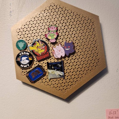 Pin Board HEXAGON 3D Printed Colored Filament for Enamel Pins More ...