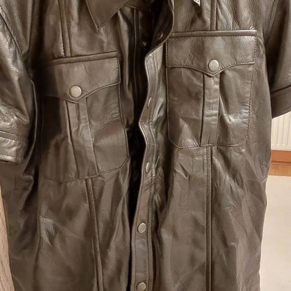 Mens Waistcoat Bikers Vest Black Cow Leather Jacket - B25