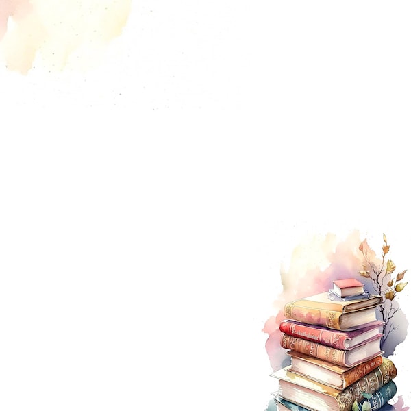 Printable Stationery Lined Paper With Magical Beautiful Watercolor ...