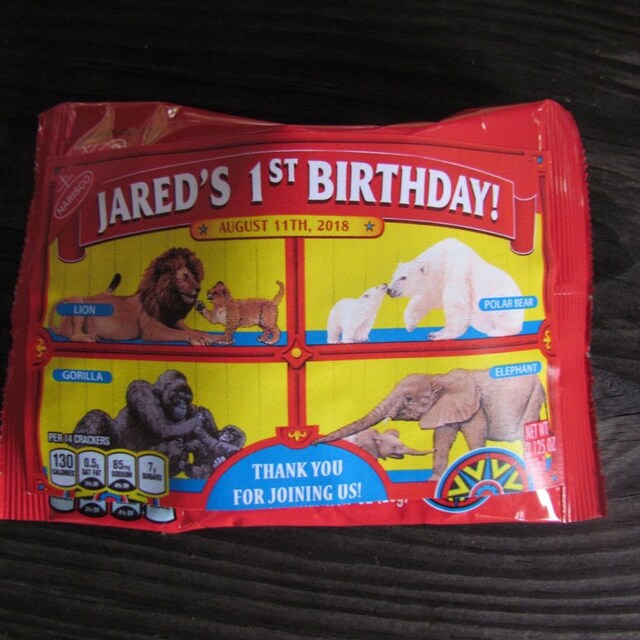 10 Custom Cracker Jack Box Label With Couple Personalized Etsy