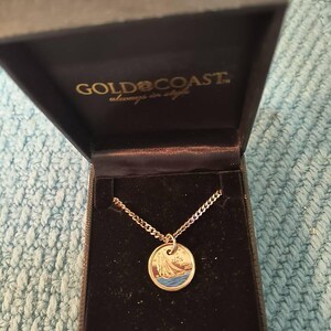 Canadian Dime Coin Pendant Necklace 1921-2021 Blue 10 Cents