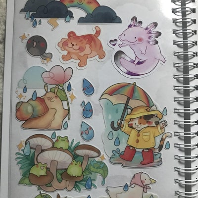 Rainy Day Sticker Sheet / Cute Stickers - Etsy